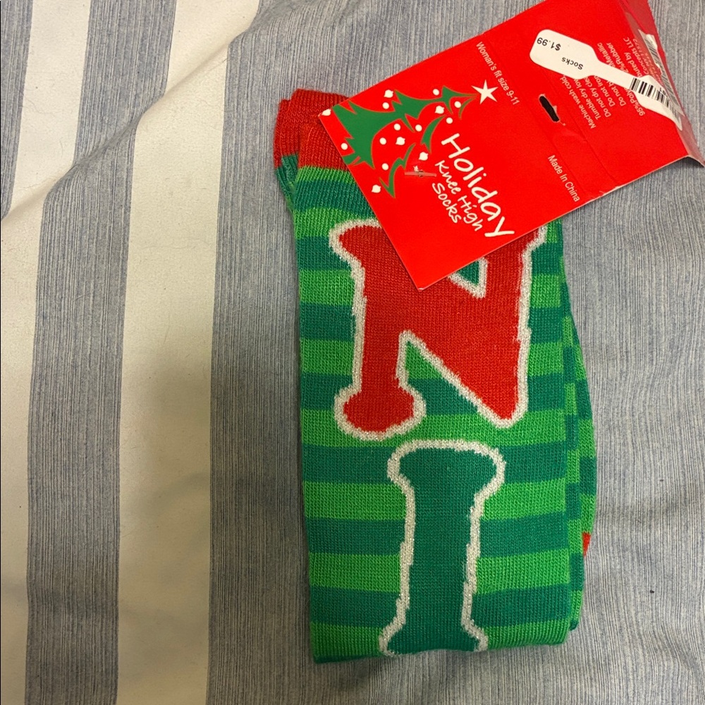 Christmas “Nice” Women’s Knee High Socks